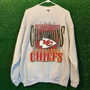1995 Kansas City Chiefs AFC Champions Crewneck